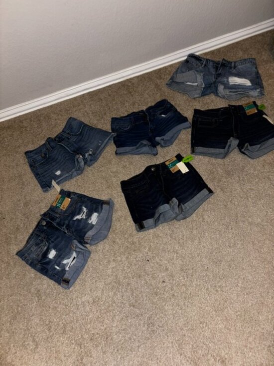 Pants - Six pairs of denim shorts - Bundle